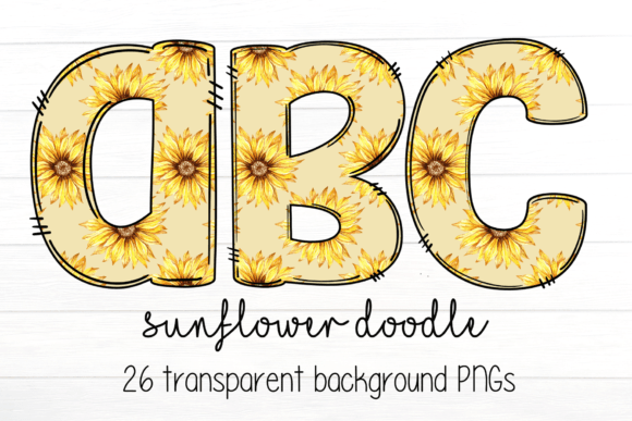 Download Sunflower Summer Doodle Letter - Letter Collection