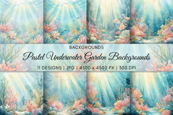 Download Pastel Underwater Garden Backgrounds - Underwater Collection