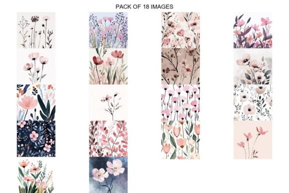 Download Watercolor Winter Pink Flowers Garden Ba - Pink Collection
