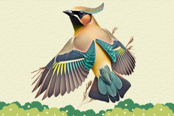Download Digital Beautiful Bird Illustration Art - Bird illustration Collection