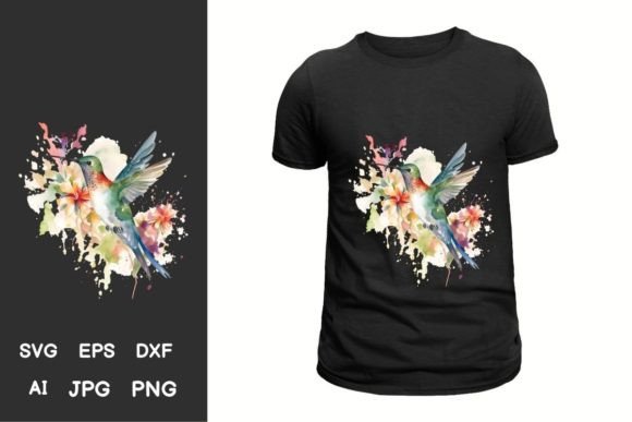 Download Serene Hummingbird Illustration Pack - Bird illustration Collection