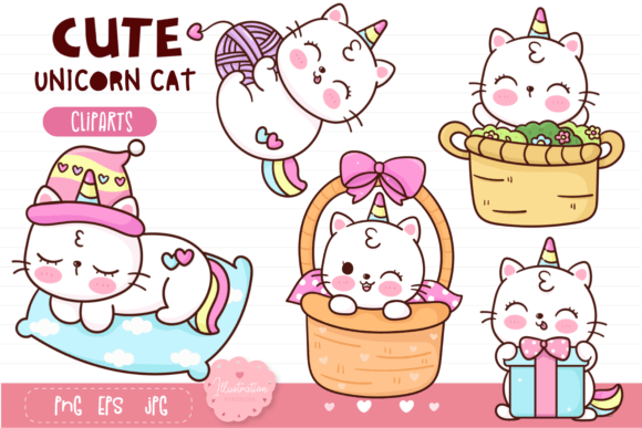 Download Cute Cat Unicorn Kawaii Clipart.Cat Baby - Premium Resources