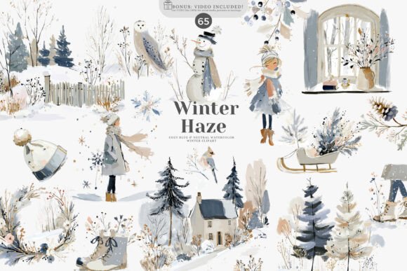 Download Watercolor Winter Clipart Collection - Watercolor winter Collection
