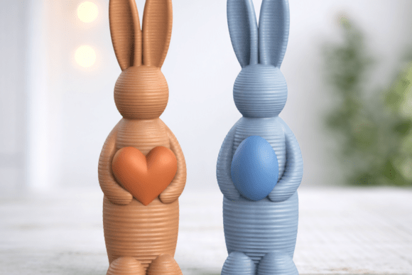 Download Easter Bunny Set | Striped Holiday Decor - Holiday decor Collection